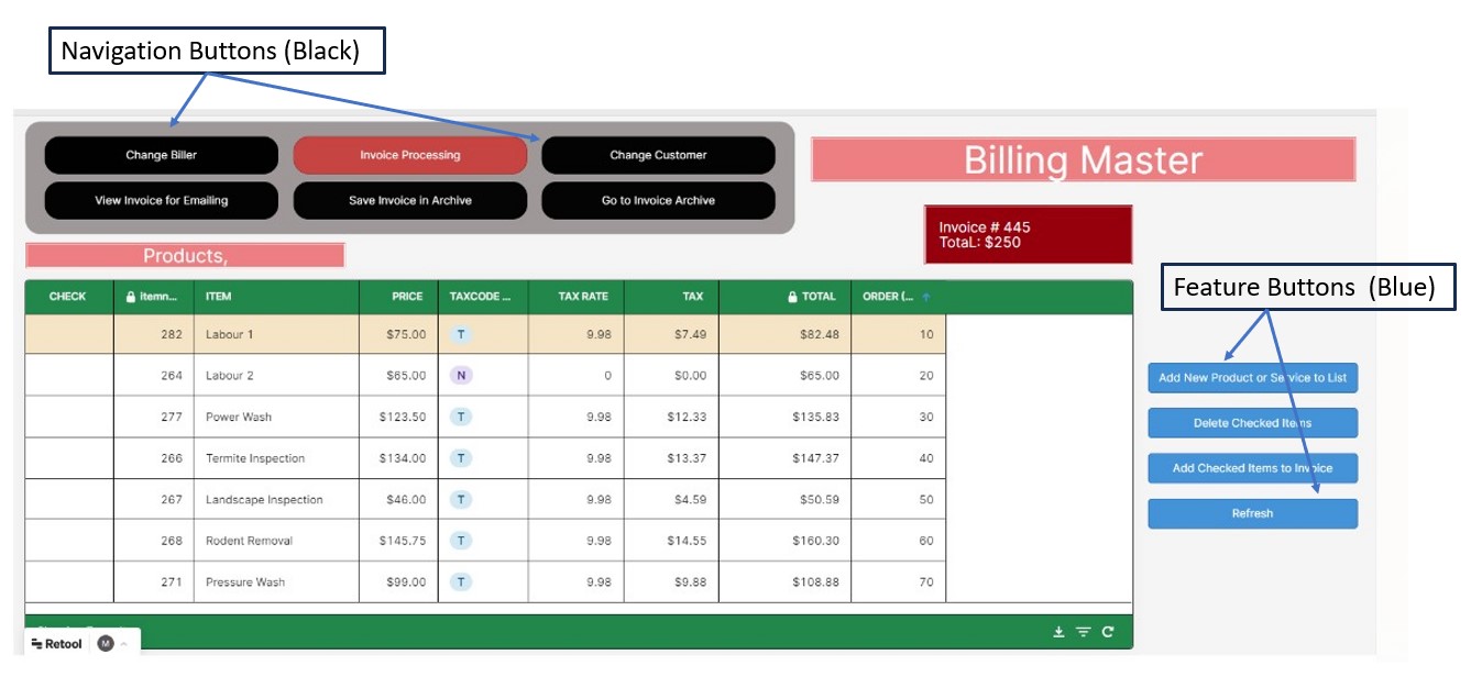 Billing Master